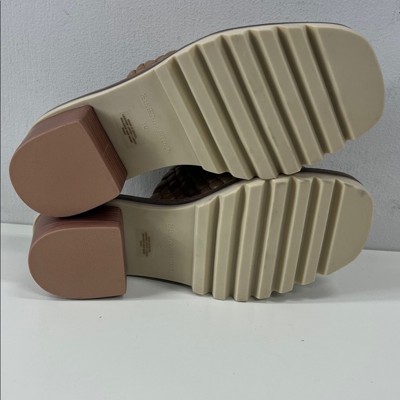 New Bernardo Sylvie Woven Lug Mules in Sand Glove Beige Size 8 - Picture 10 of 11